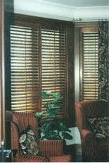 Stained Hardwood Shutters